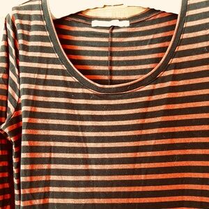 Peruvian Connection Red and Black Stripe Dress
Sz M